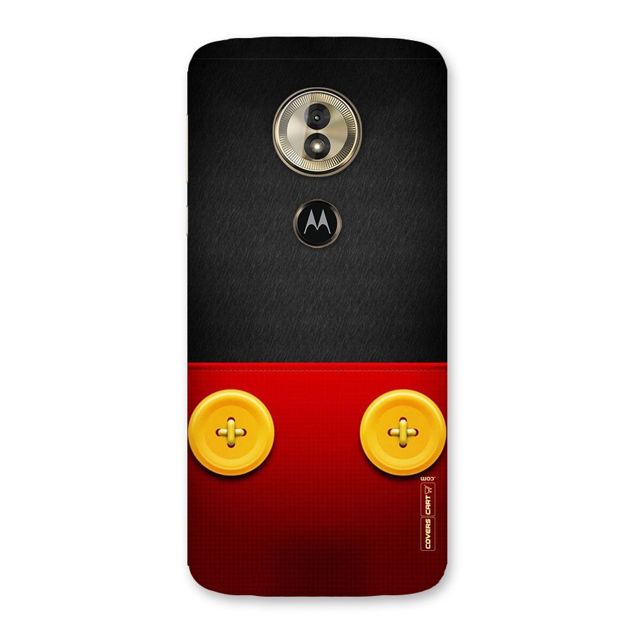 Yellow Button Back Case for Moto G6 Play