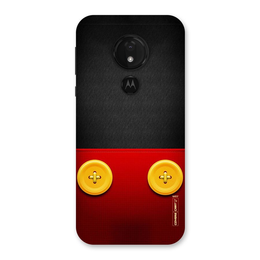Yellow Button Back Case for Moto G7 Power