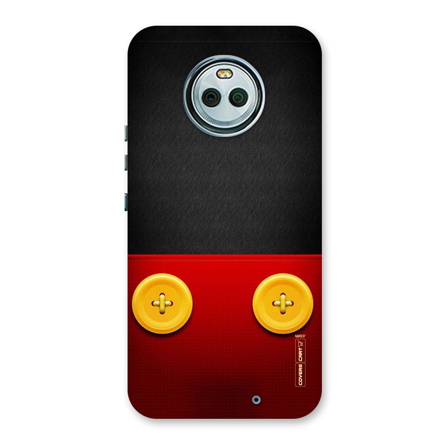 Yellow Button Back Case for Moto X4