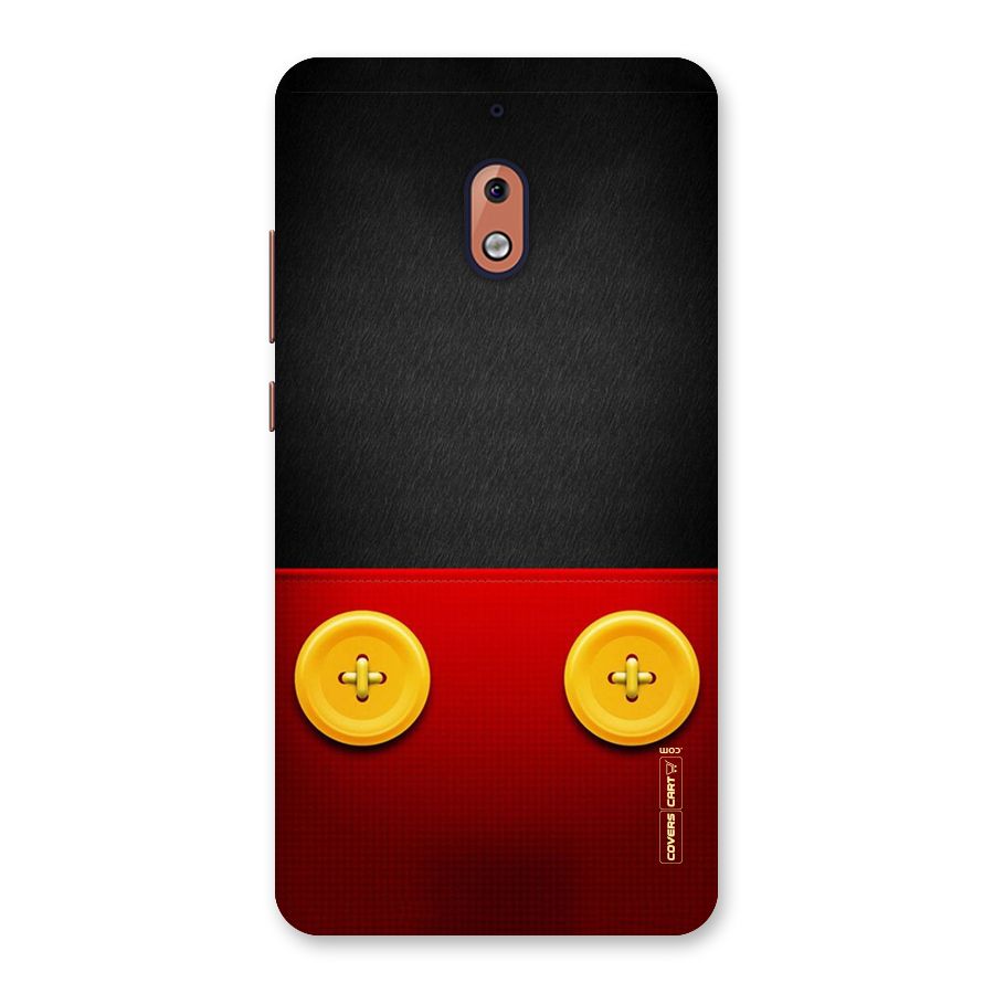 Yellow Button Back Case for Nokia 2.1