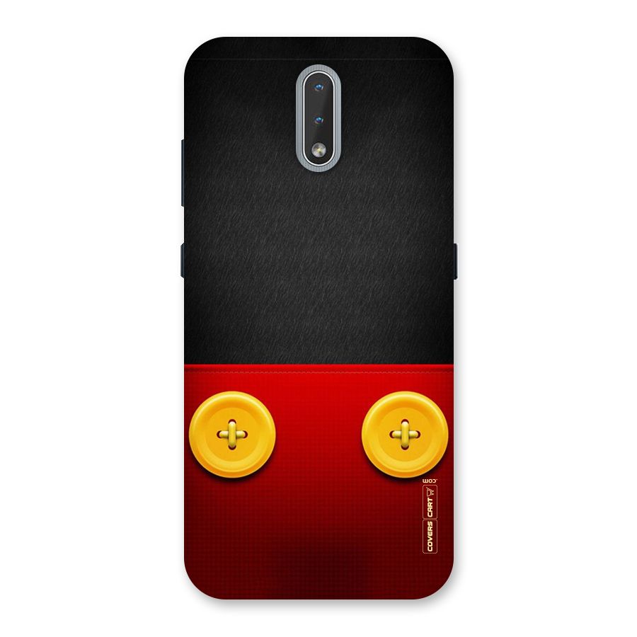 Yellow Button Back Case for Nokia 2.3