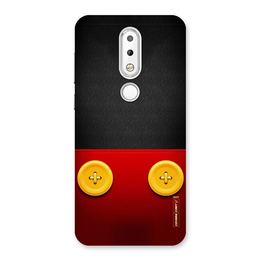 Yellow Button Back Case for Nokia 6.1 Plus