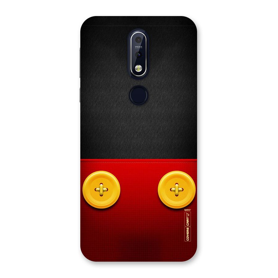 Yellow Button Back Case for Nokia 7.1