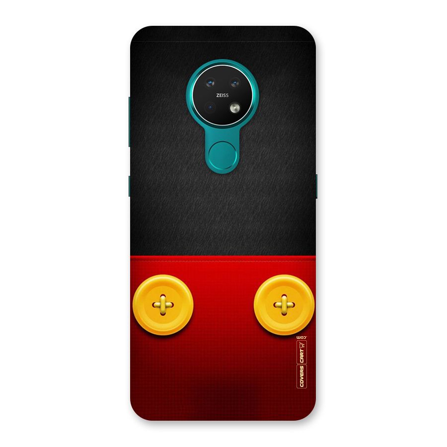 Yellow Button Back Case for Nokia 7.2
