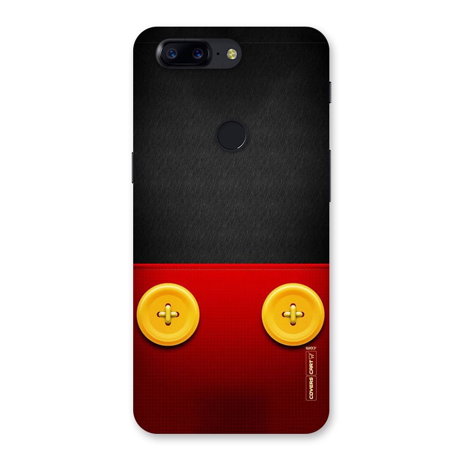 Yellow Button Back Case for OnePlus 5T