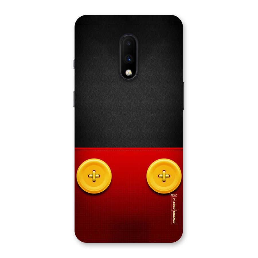 Yellow Button Back Case for OnePlus 7