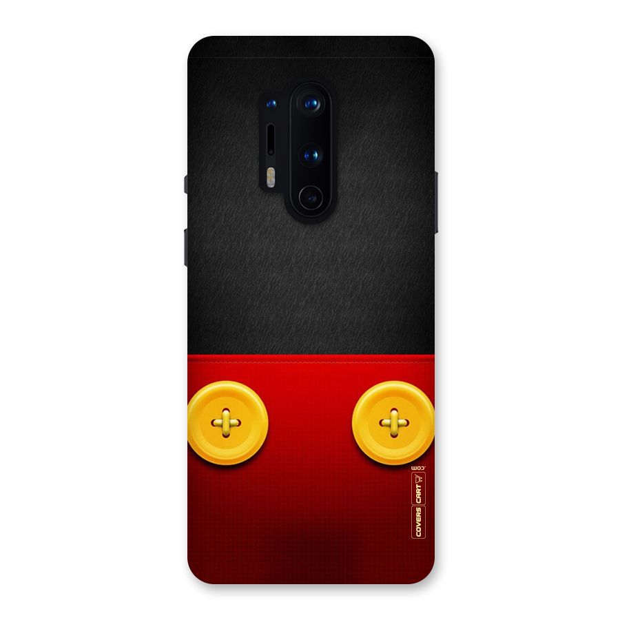 Yellow Button Back Case for OnePlus 8 Pro