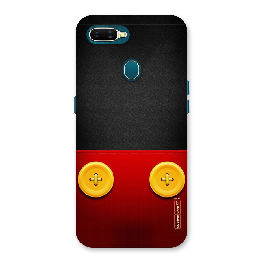 Yellow Button Back Case for Oppo A11k