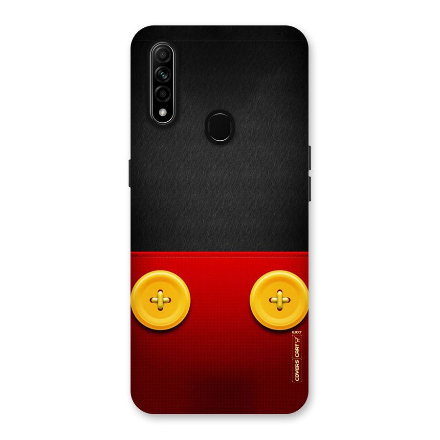 Yellow Button Back Case for Oppo A31