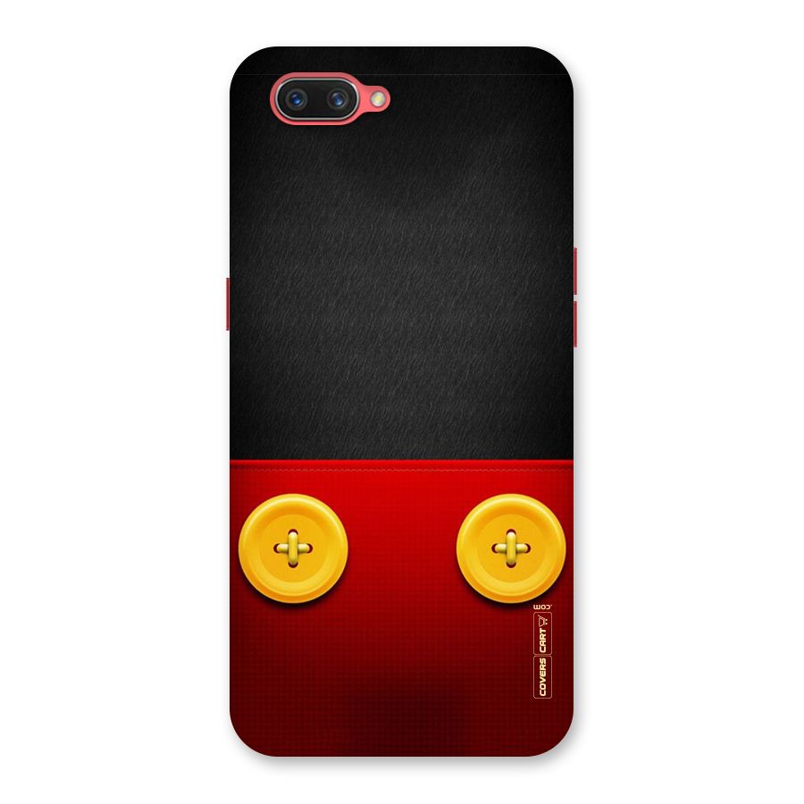 Yellow Button Back Case for Oppo A3s