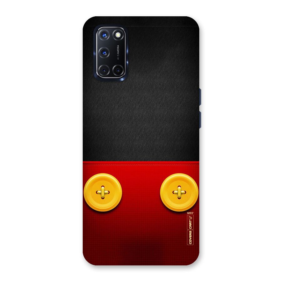 Yellow Button Back Case for Oppo A52