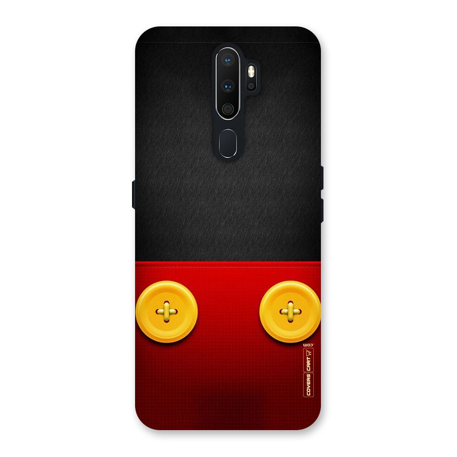 Yellow Button Back Case for Oppo A5 (2020)