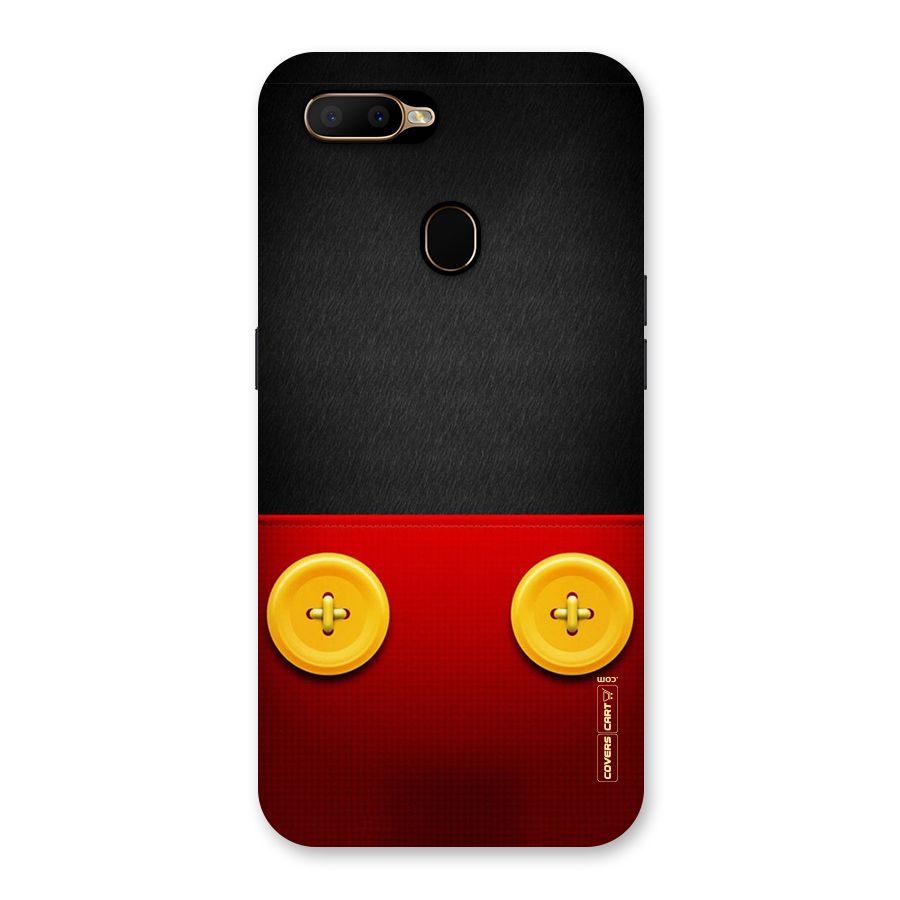 Yellow Button Back Case for Oppo A5s