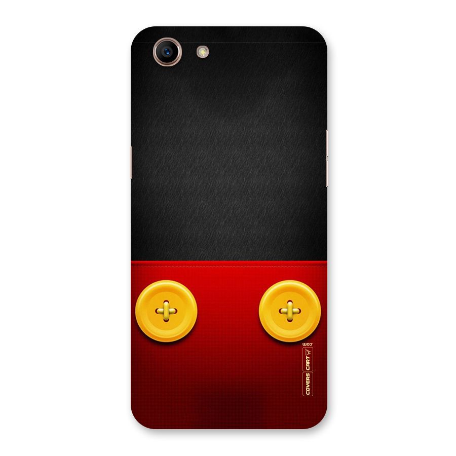 Yellow Button Back Case for Oppo A83 (2018)