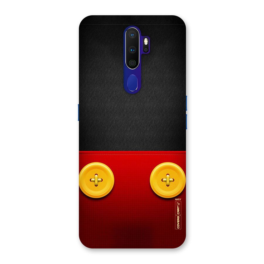 Yellow Button Back Case for Oppo A9 (2020)