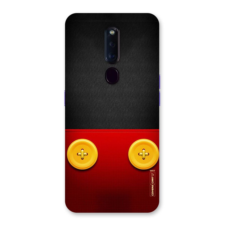 Yellow Button Back Case for Oppo F11 Pro