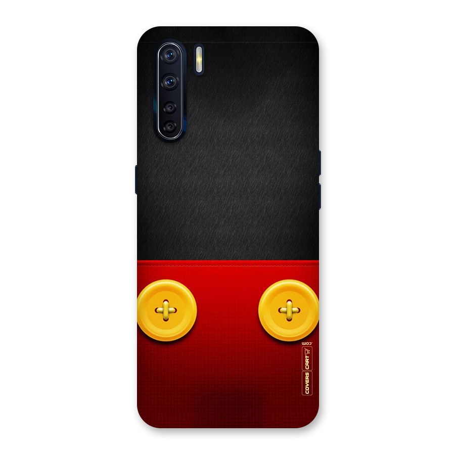 Yellow Button Back Case for Oppo F15