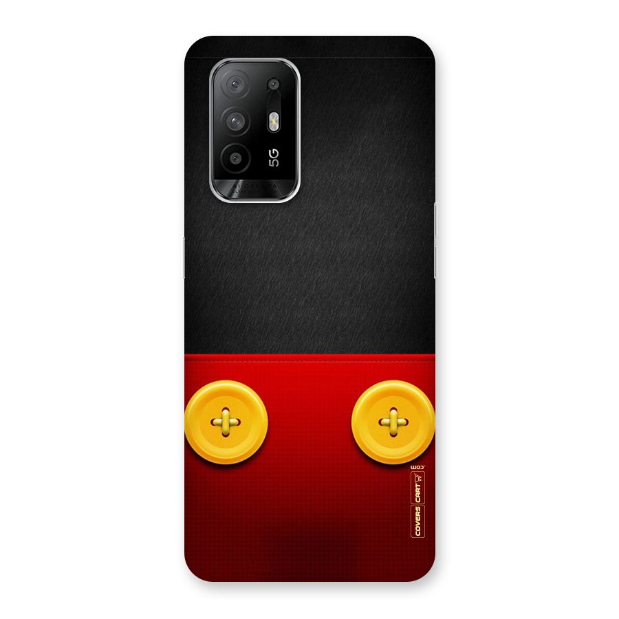 Yellow Button Back Case for Oppo F19 Pro Plus 5G