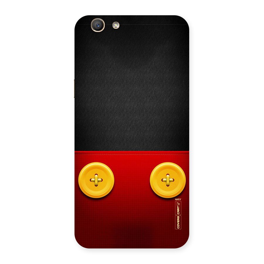 Yellow Button Back Case for Oppo F1s