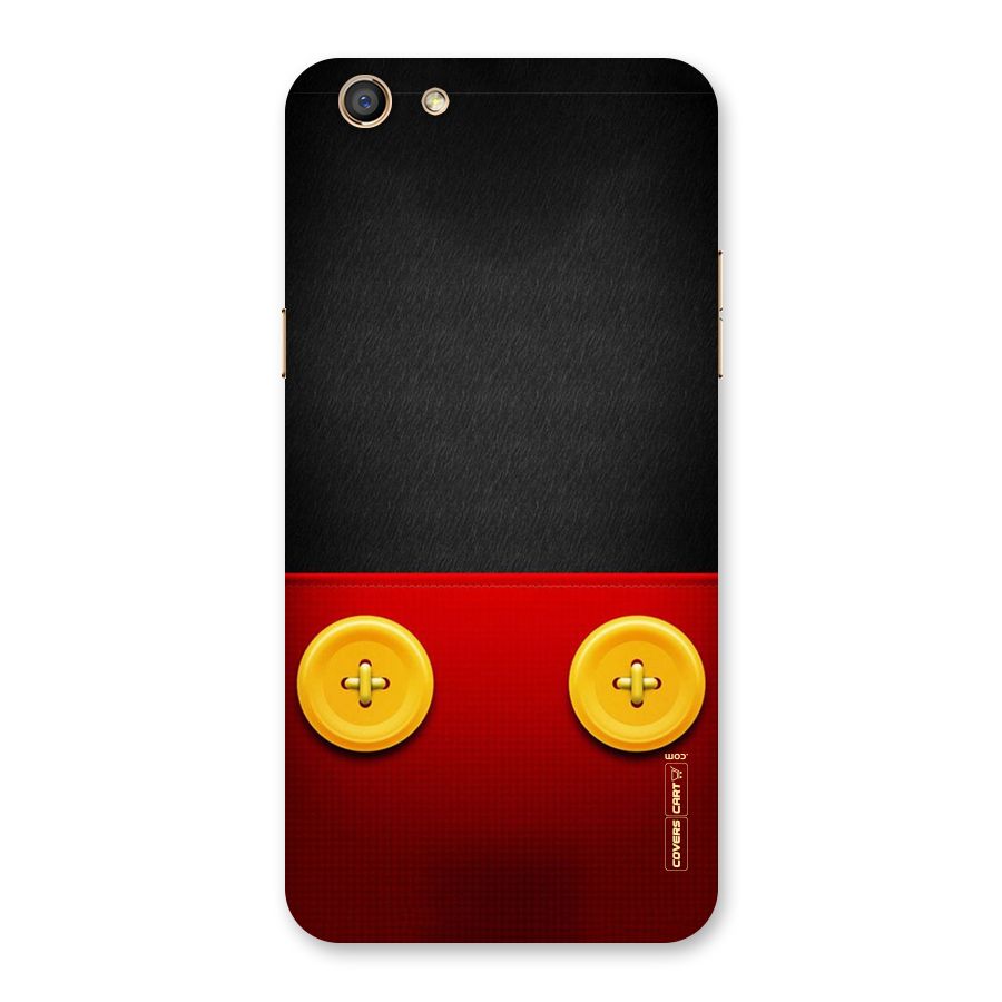 Yellow Button Back Case for Oppo F3