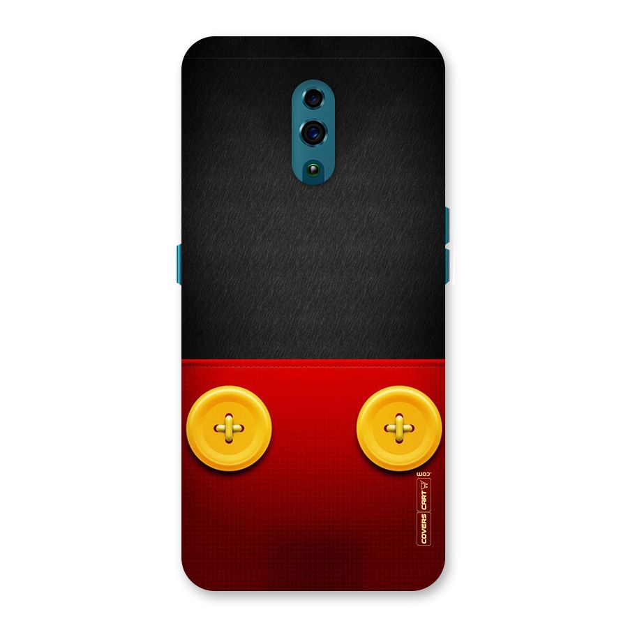 Yellow Button Back Case for Oppo Reno