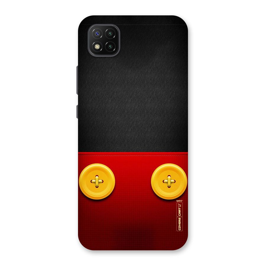 Yellow Button Back Case for Poco C3