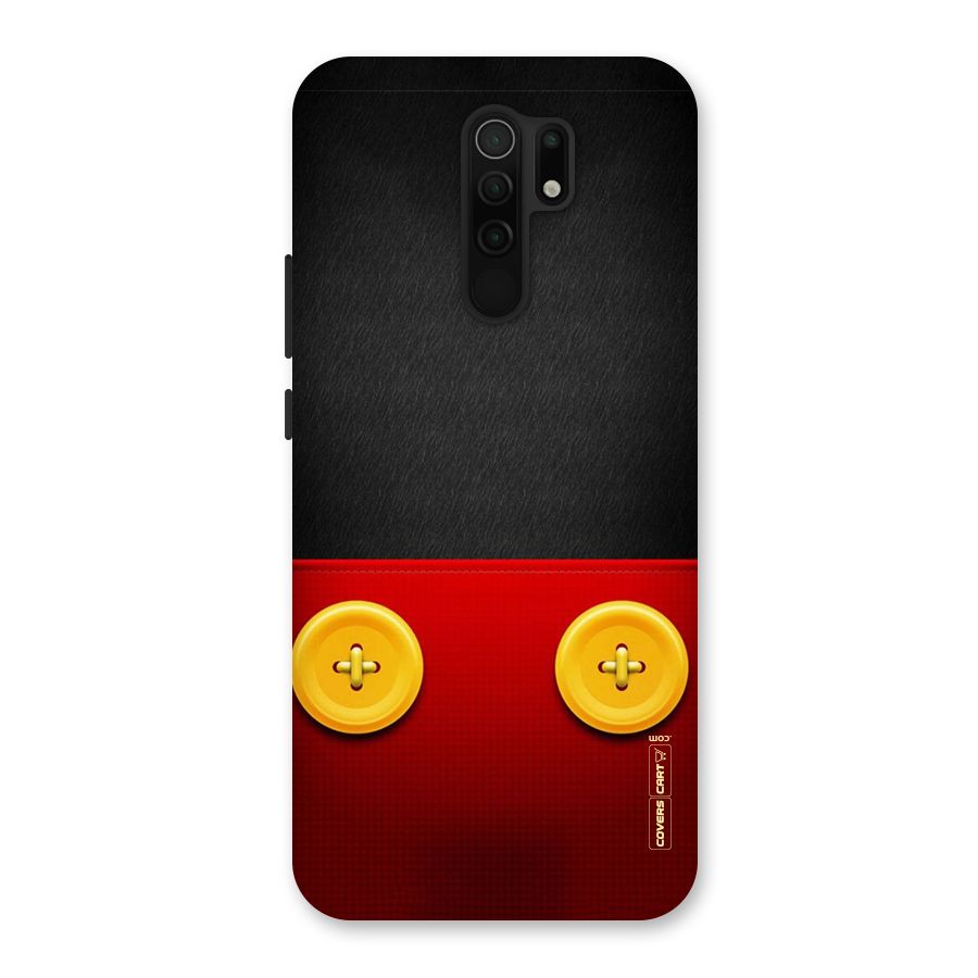 Yellow Button Back Case for Poco M2