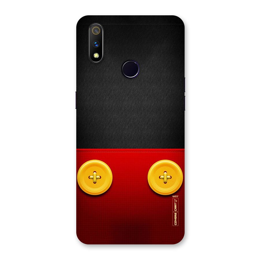 Yellow Button Back Case for Realme 3 Pro