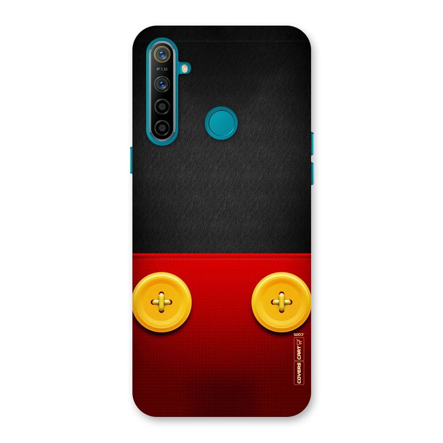 Yellow Button Back Case for Realme 5i