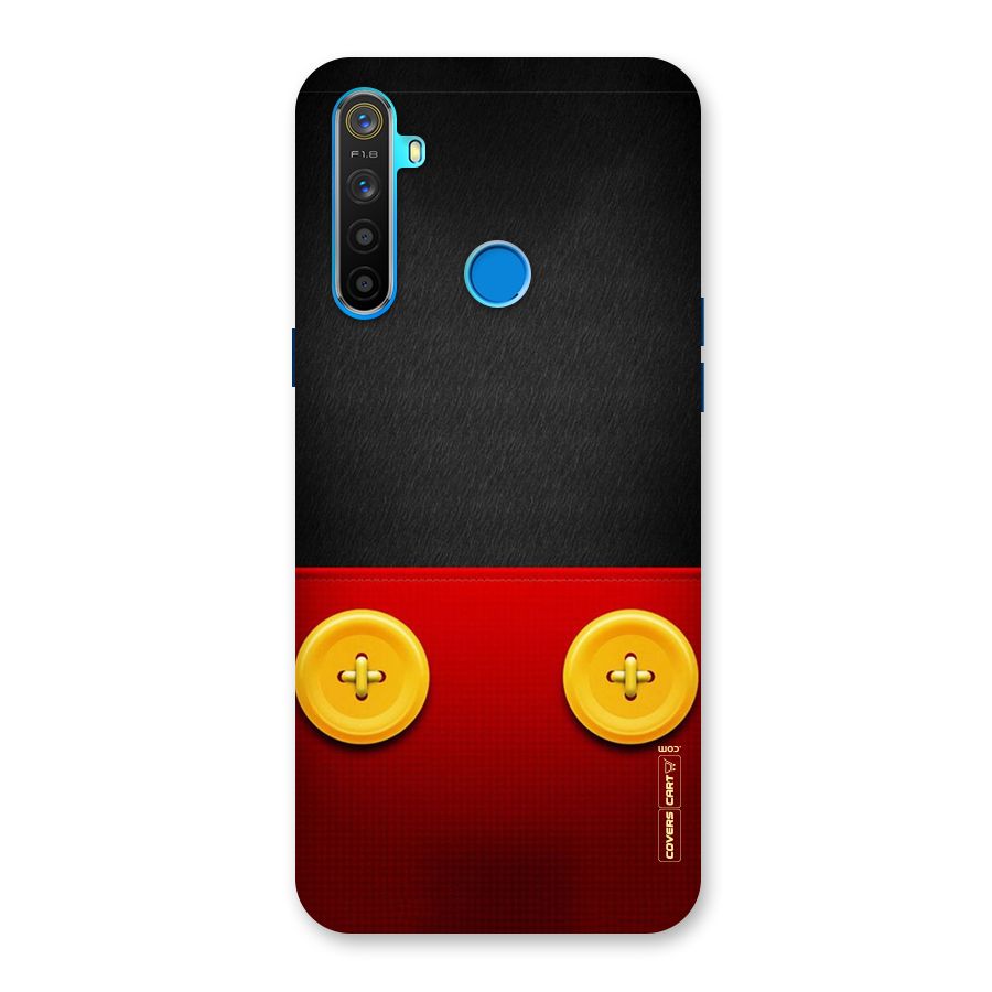 Yellow Button Back Case for Realme 5s