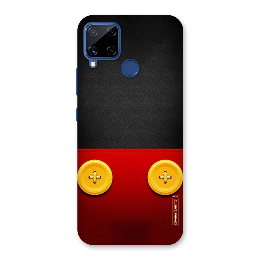 Yellow Button Back Case for Realme C15