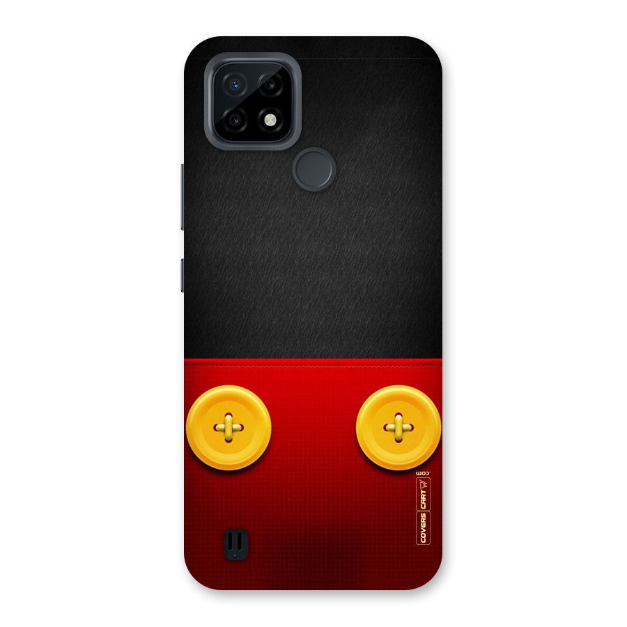 Yellow Button Back Case for Realme C21