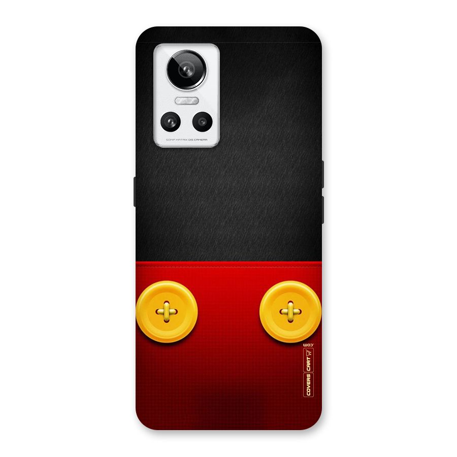 Yellow Button Back Case for Realme GT Neo 3