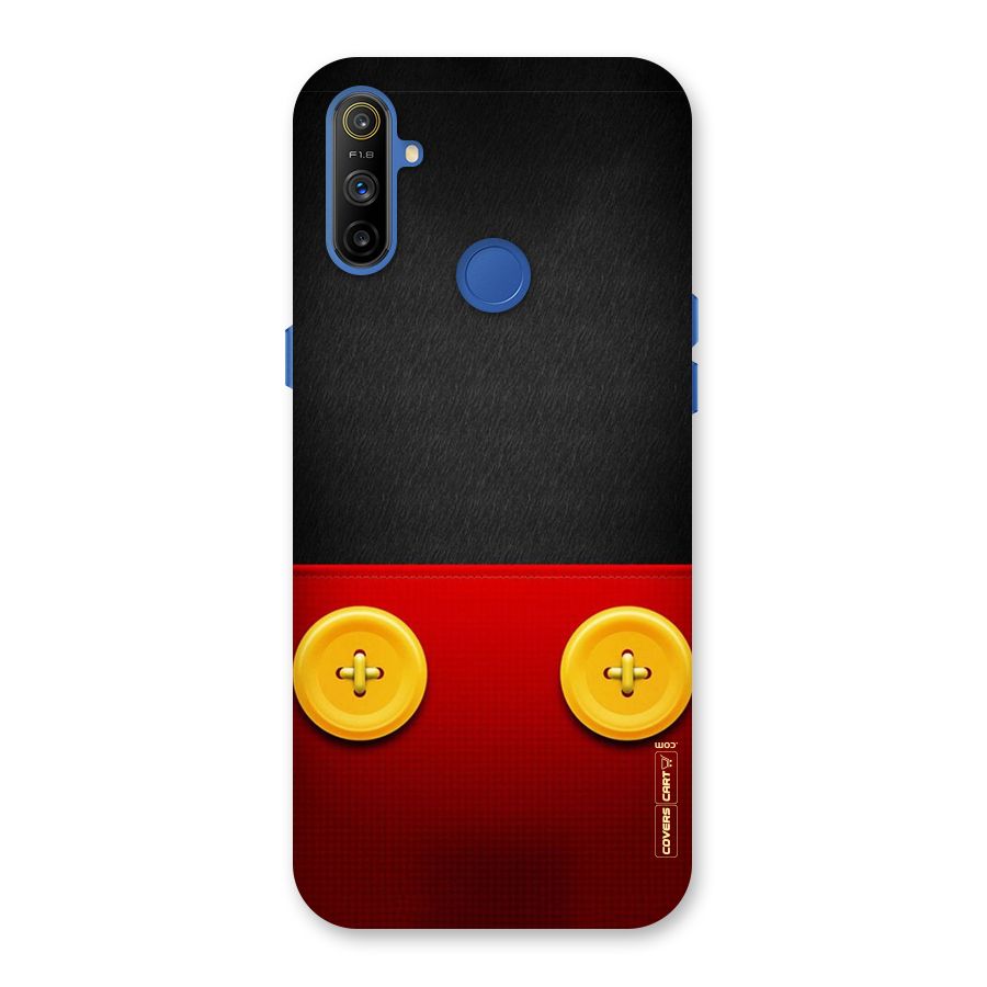 Yellow Button Back Case for Realme Narzo 10A
