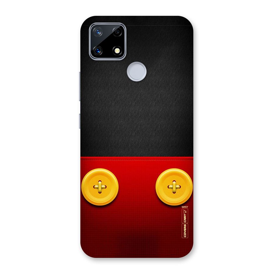 Yellow Button Back Case for Realme Narzo 20
