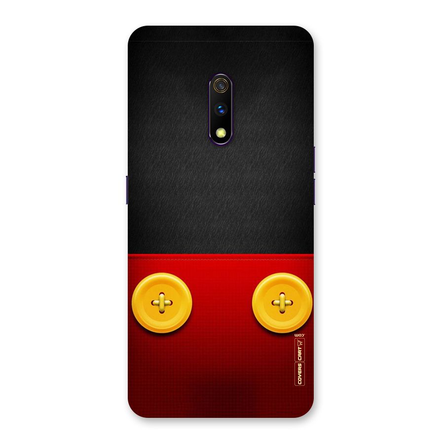 Yellow Button Back Case for Realme X