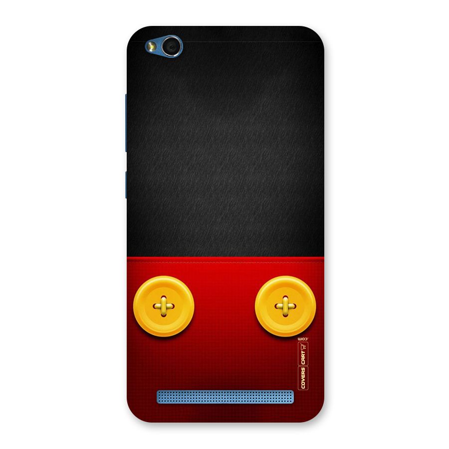Yellow Button Back Case for Redmi 5A