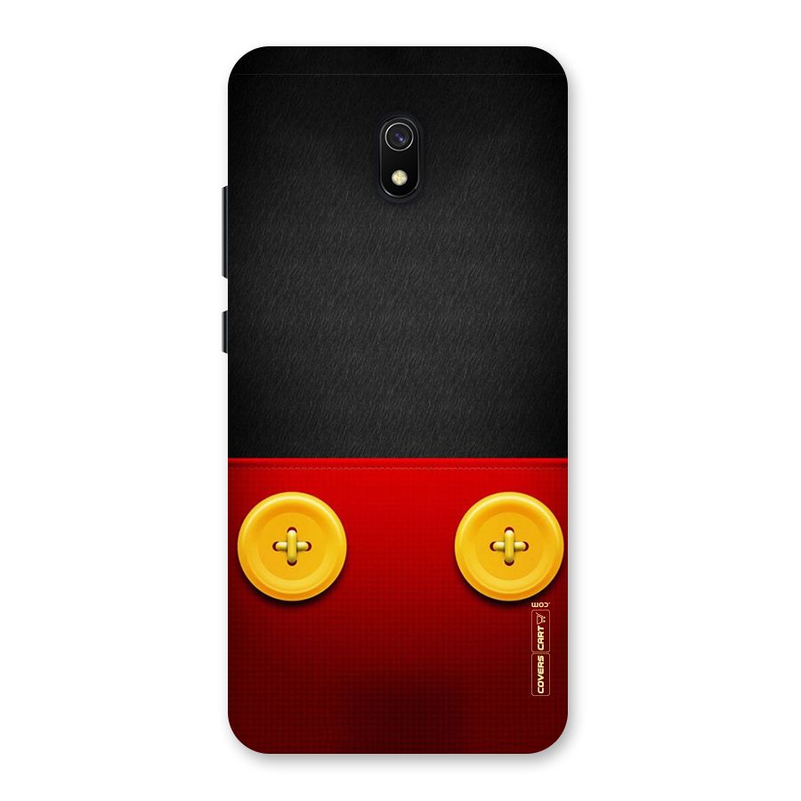 Yellow Button Back Case for Redmi 8A