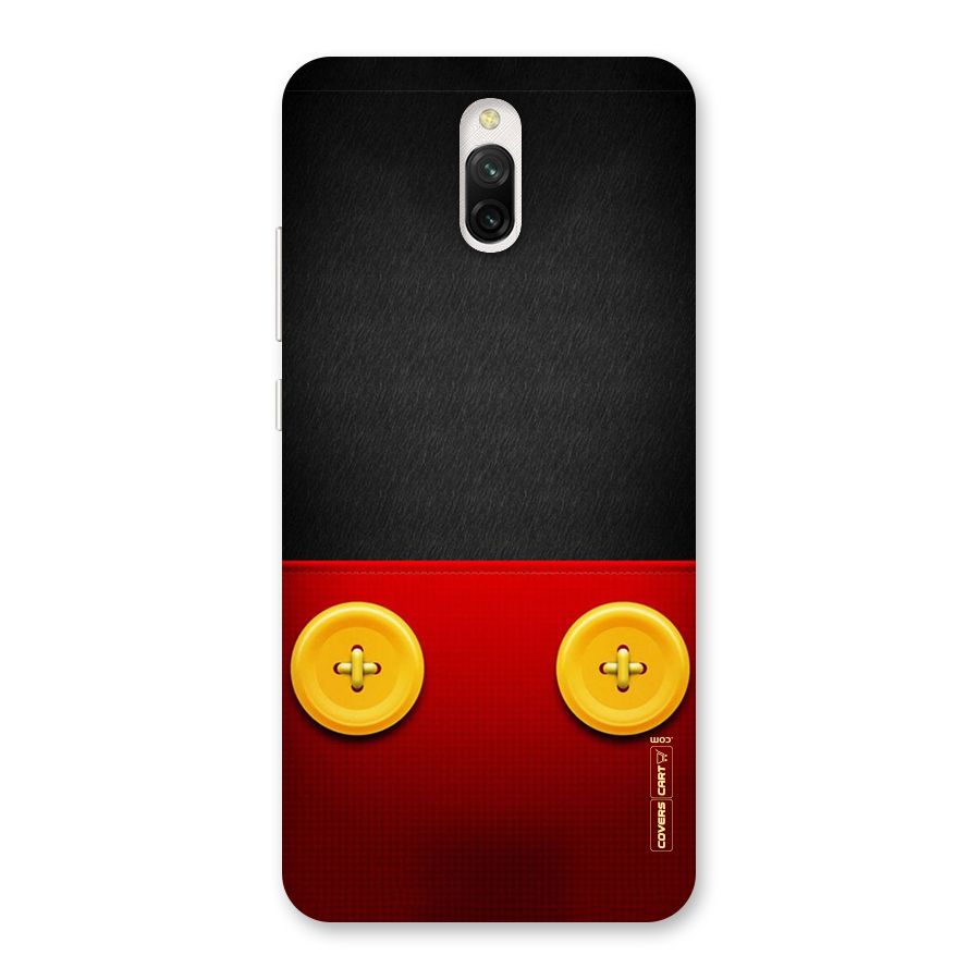 Yellow Button Back Case for Redmi 8A Dual