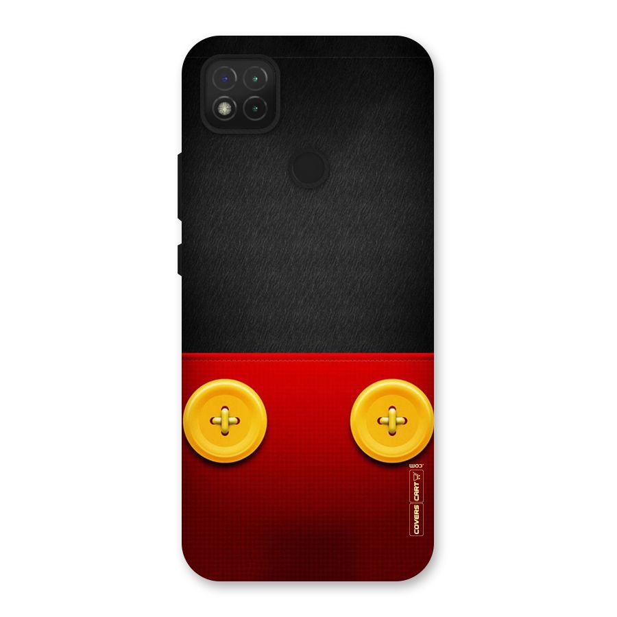 Yellow Button Back Case for Redmi 9