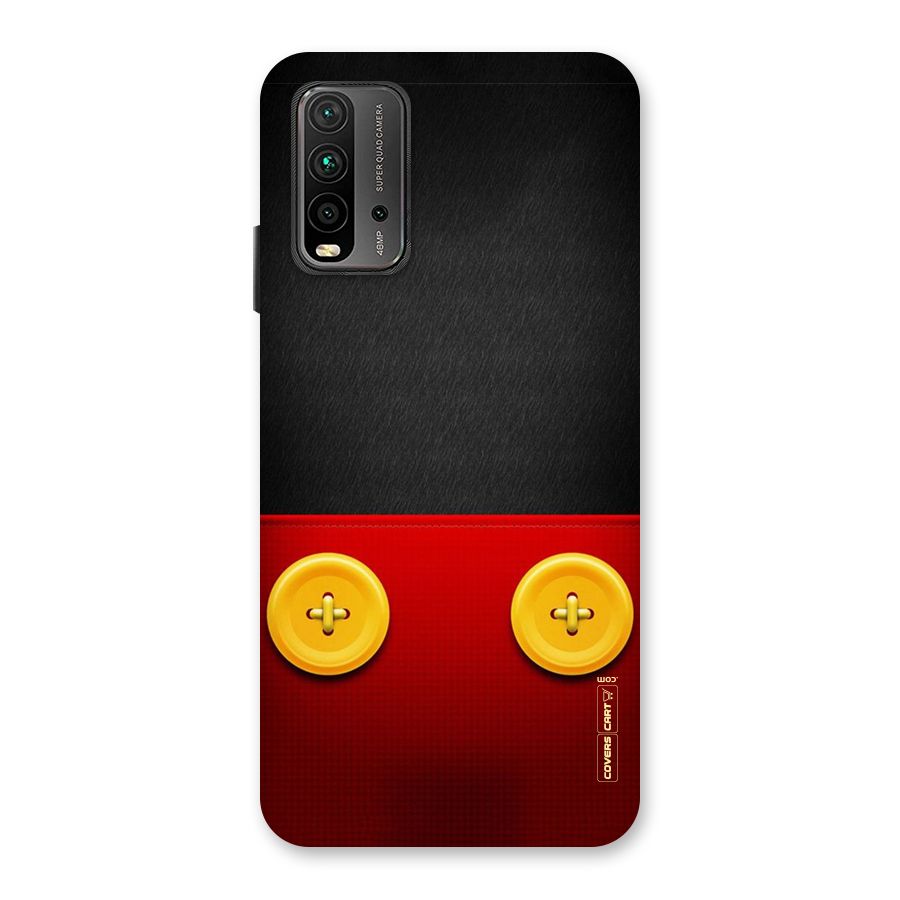 Yellow Button Back Case for Redmi 9 Power