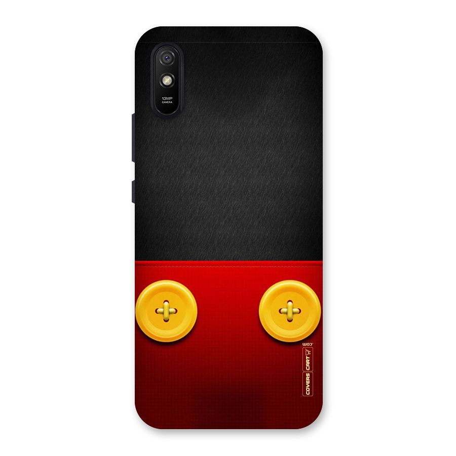 Yellow Button Back Case for Redmi 9i