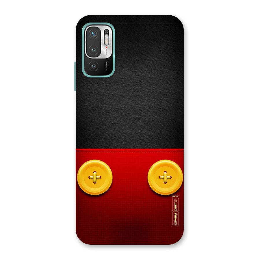 Yellow Button Back Case for Redmi Note 10T 5G