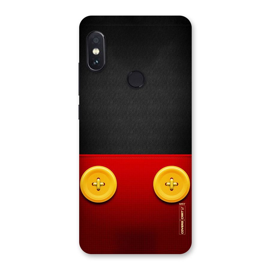 Yellow Button Back Case for Redmi Note 5 Pro