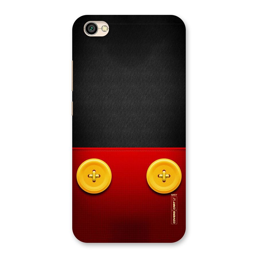 Yellow Button Back Case for Redmi Y1 Lite