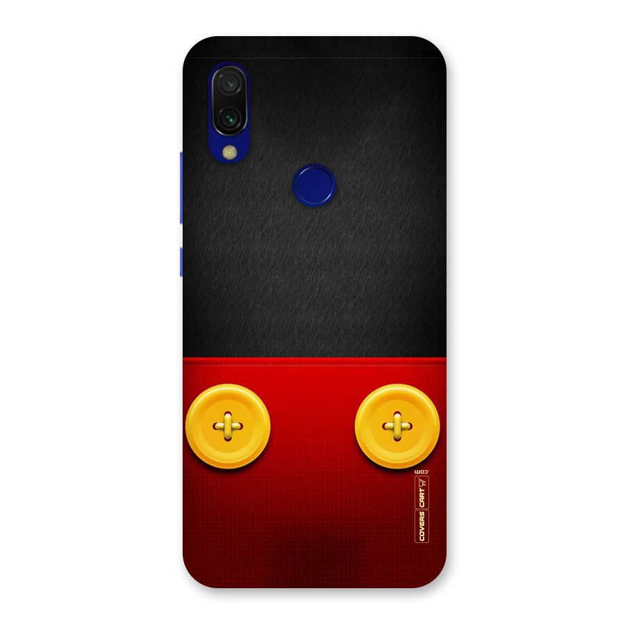 Yellow Button Back Case for Redmi Y3