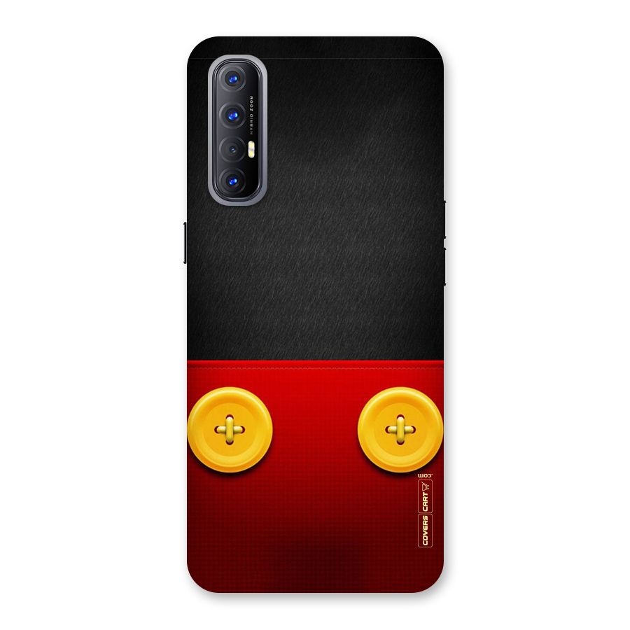 Yellow Button Back Case for Reno3 Pro