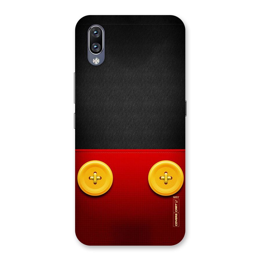 Yellow Button Back Case for Vivo NEX