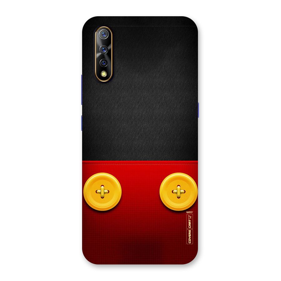 Yellow Button Back Case for Vivo S1
