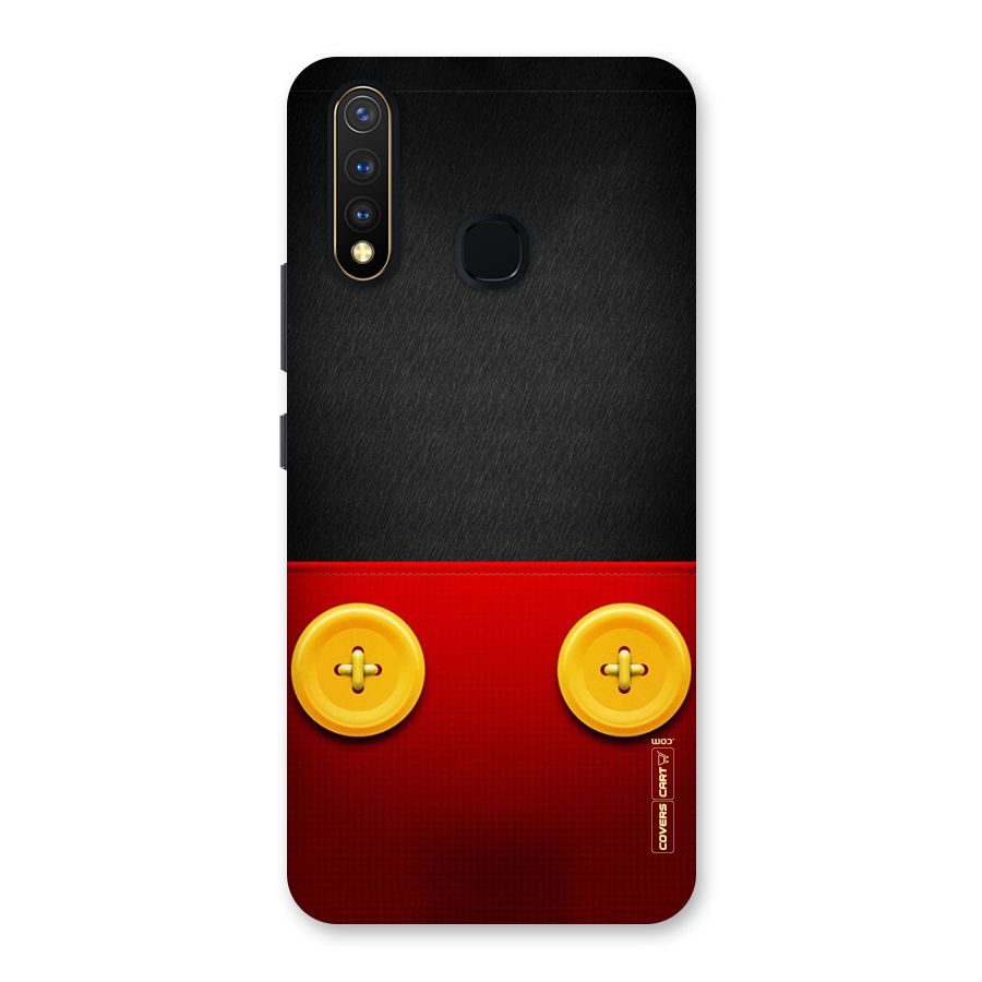 Yellow Button Back Case for Vivo U20